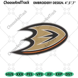 anaheim ducks logo nhl team embroidery design file