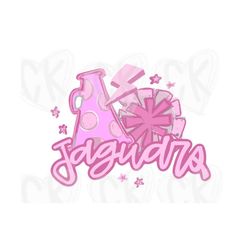 jaguars cheer cheerleading pink png instant digital download cute bright clipart sublimation design file boutique graphi