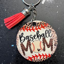 Baseball Mom keychain