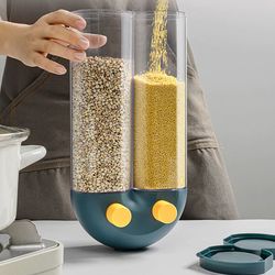 push-type wall-mounted grain storage tank