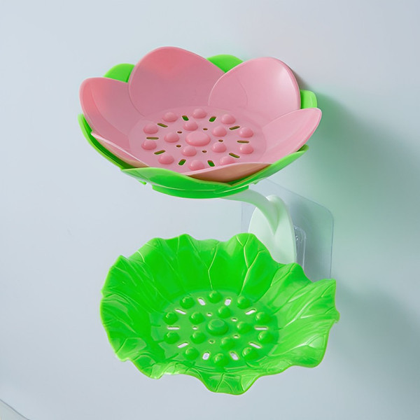 lotusshapedoublelayersoapholdergreenpink.png