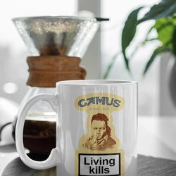 albert camus literature the stranger 11 oz ceramic mug gift birthday gift
