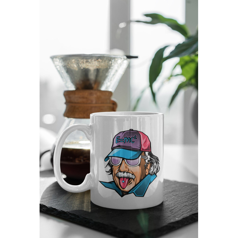 Albert Einstein Genius 11 oz Ceramic Mug Gift Birthday Gift.jpg
