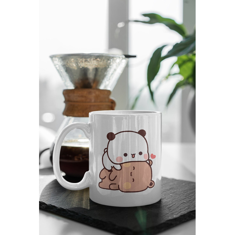 Bubu And Dudu Coffee Mug, Love Heart Cute Cartoon Pet, Love Hug Panda, Happy Valentine's Day Gift 11 oz Ceramic Mug Gift Birthday Gift.jpg