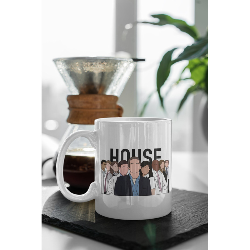 Dr. House Cast Dr. James Wilson Dr. Eric Foreman TV Show Mug Gift 11 oz Ceramic Mug Gift Birthday Gift.jpg