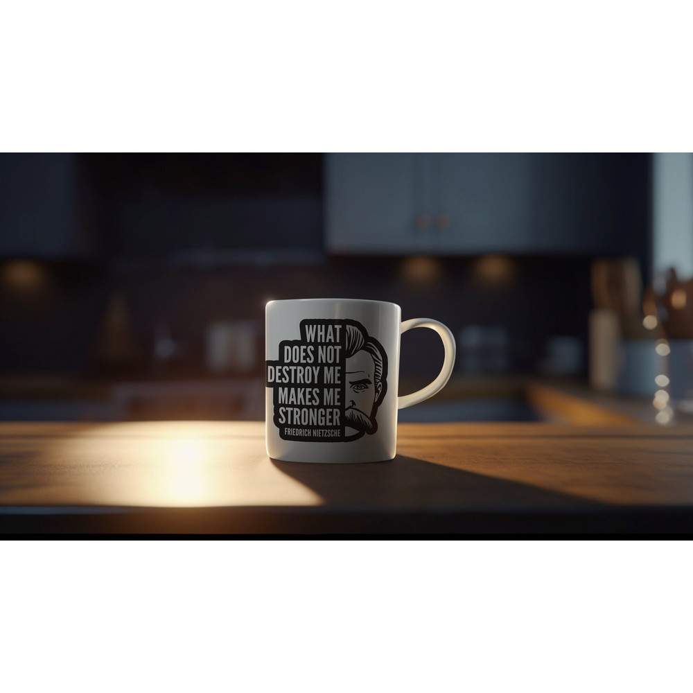 Friedrich Nietzsche Quote What Does Not Destroy Me Makes Me Stronger 11 oz Ceramic Mug Gift Birthday Gift.jpg