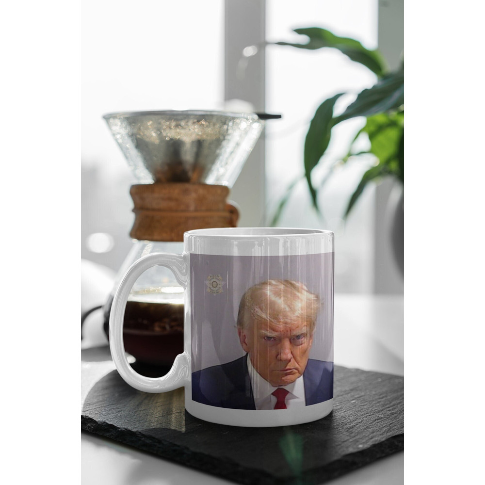 Historical Trump Mugshot 11 oz Ceramic Mug Gift Birthday Gift.jpg