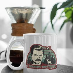 i regret nothing the end official parks parks and recreation ron swanson 11 oz ceramic mug gift birthday gift