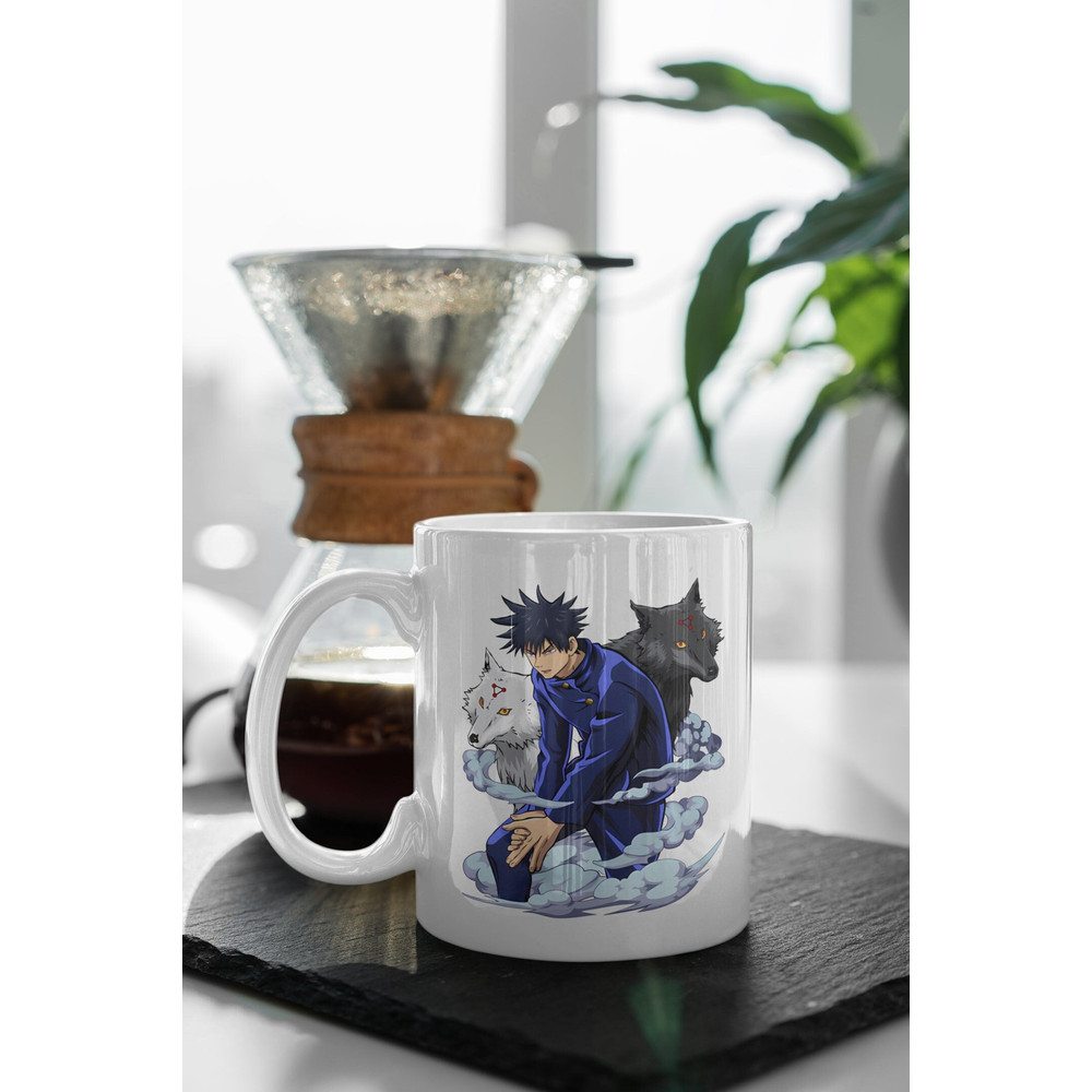 Jujutsu Kaisen Megumi Fushiguro Gift, Anime Funny Mug, Anime Lover Gift, Manga Gift 11 oz Ceramic Mug Gift Birthday Gift.jpg