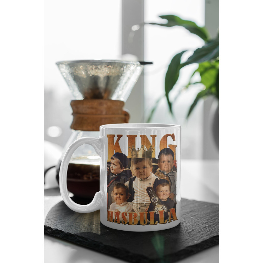 King Hasbulla Mug, Funny Mug, Hasbulla Fan Gift, Funny Gift For Friend, 11 oz Ceramic Mug Gift Birthday Gift.jpg