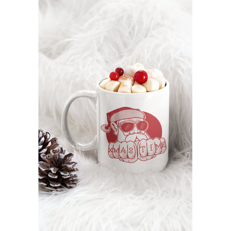 Merry Christmas Holiday XMAS TIME 11 oz Ceramic Mug Gift Birthday Gift.jpg