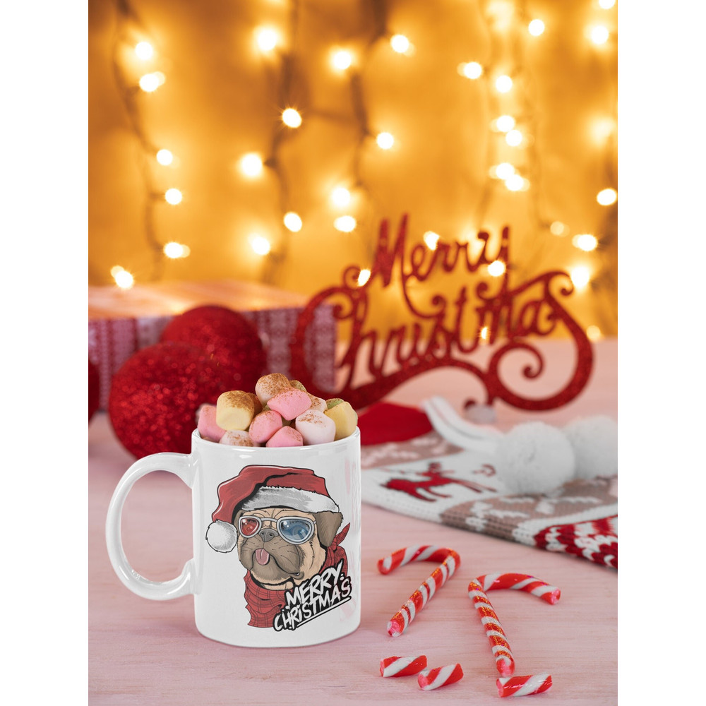 Merry Christmas Pet Holiday 11 oz Ceramic Mug Gift Birthday Gift.jpg