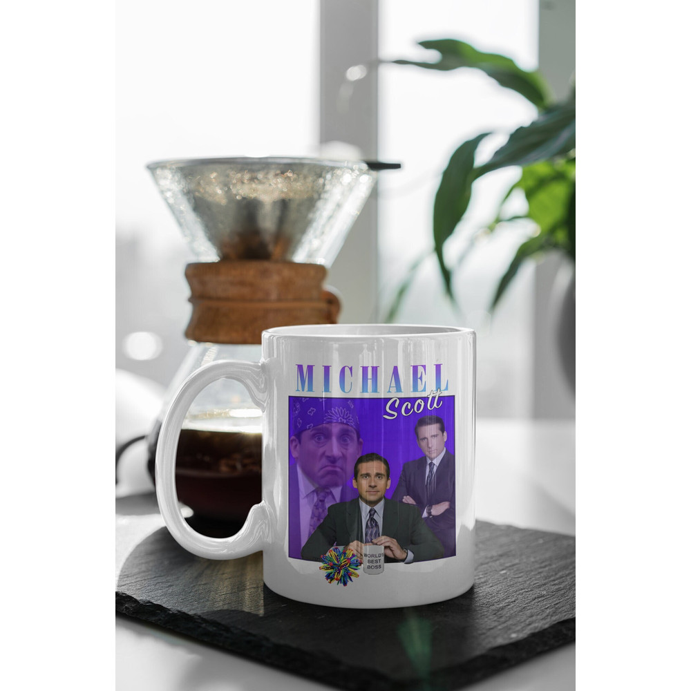 Michael Scott Vintage Design Gift, The Office Mug, The Office Fan Gift, Gift For Her, White 11 oz Ceramic Mug Gift Birthday Gift.jpg