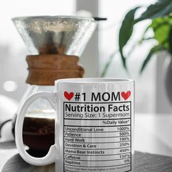 mom nutrition facts 11 oz ceramic mom gift for her mothers day present birthday gift