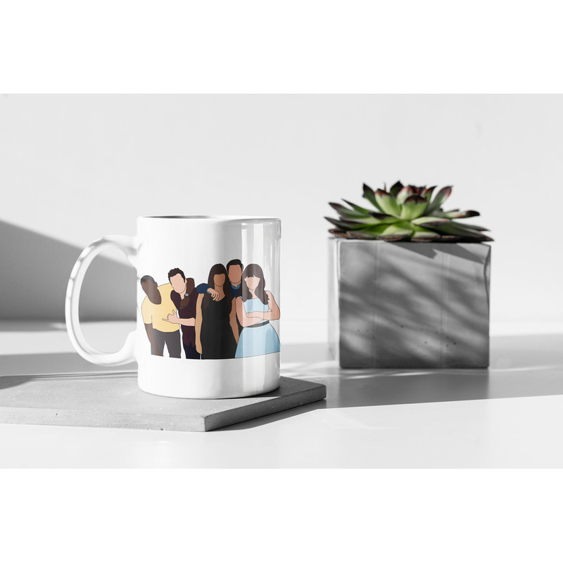New Girl Jessica Day Nick Miller Winston Schmidt Cece Parekh Winston Bishop 11 oz Ceramic Mug Gift Birthday Gift.jpg
