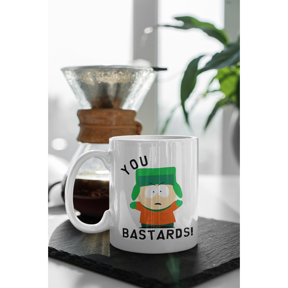 South Park Kyle Broflovski You Bastards 11 oz Ceramic Mug Gift Birthday Gift.jpg