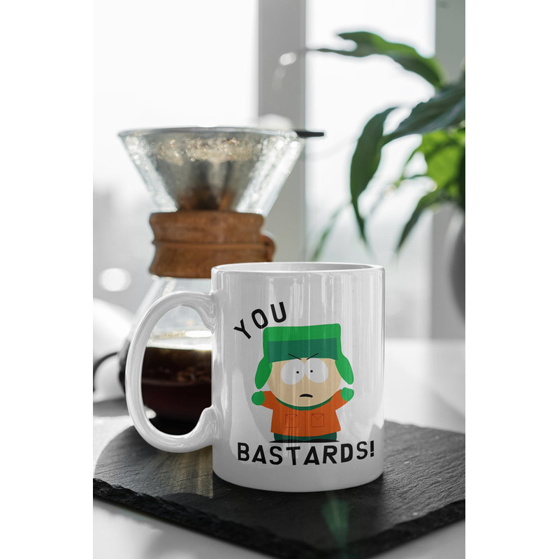 South Park Kyle Broflovski You Bastards 11 oz Ceramic Mug Gift Birthday Gift.jpg