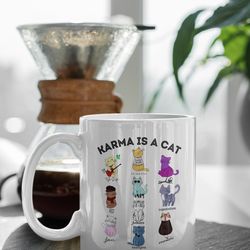 swiftie cats music album mug, swiftie mug, taylors version gifts, swiftie merch, coffee mug white 11 oz ceramic mug gift