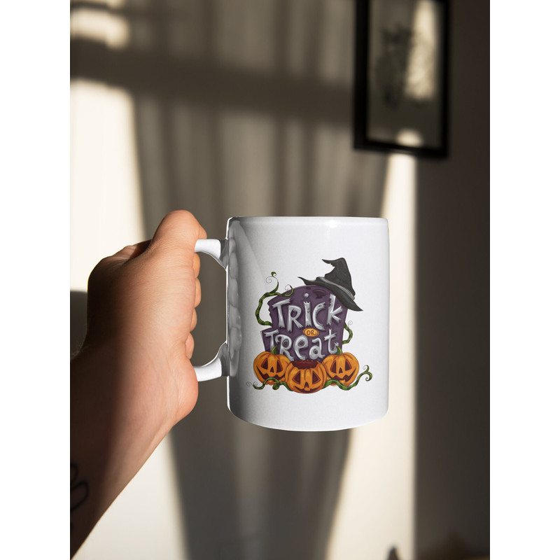 Trick Or Treat Halloween 11 oz Ceramic Mug Gift Birthday Gift 1.jpg