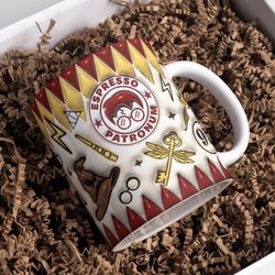 3d wizard inflated mug