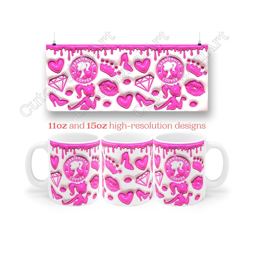 3D Pink Doll Inflated Mug3.jpg