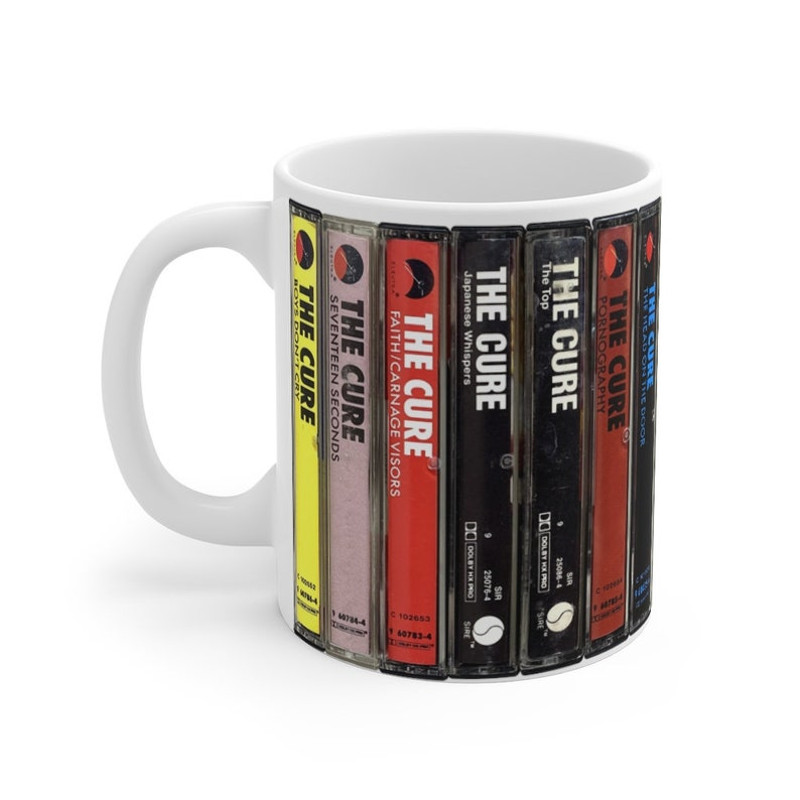 Retro The Cure Cassette Tapes Mug - The Cure Coffee Cup - Robert Smith Mug1.jpg