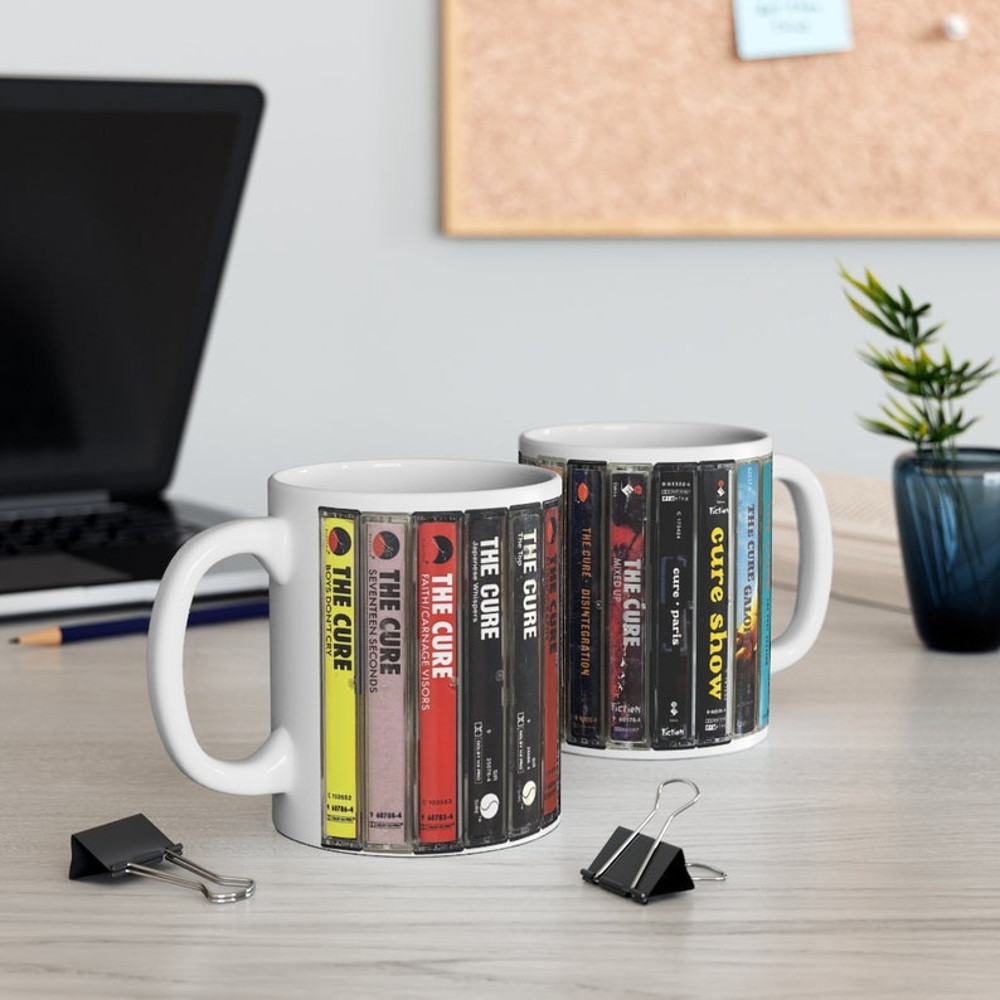 Retro The Cure Cassette Tapes Mug - The Cure Coffee Cup - Robert Smith Mug5.jpg