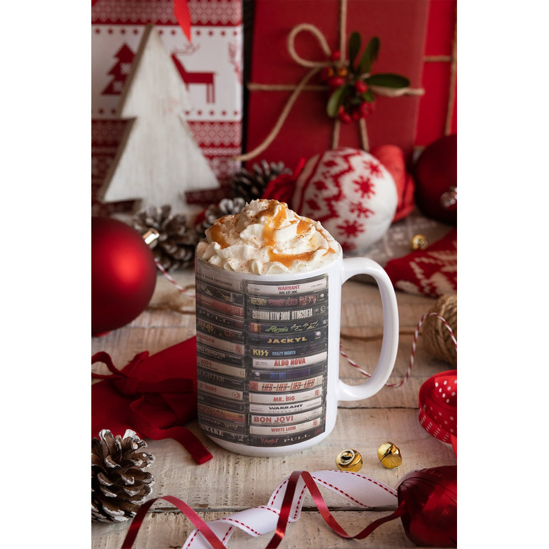 Hair Metal Mug, Heavy Metal Kings Classic Tapes Ceramic Coffee Cups, 15oz Ceramic Mug, Heavy Metal Gift, Heavy Metal Dad Gift3.jpg