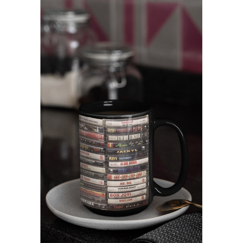 Hair Metal Mug, Heavy Metal Kings Classic Tapes Ceramic Coffee Cups, 15oz Ceramic Mug, Heavy Metal Gift, Heavy Metal Dad Gift4.jpg
