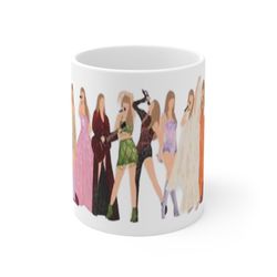 Taylor Swift, Coffee Cup, Swiftie, Gift, Music Lover Mug, Ceramic Cup, Celebrate, Eras, Era Ceramic Mug 11oz