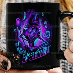 hazbin hotel mug, hazbin hotel ceramic mug, alastor travel mug, helluva boss mug, pimpin not simpin mug