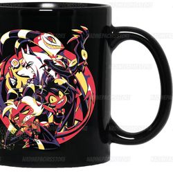 hazbin hotel mug, hazbin hotel travel mug, helluva boss mug, hazbin hotel coffee mug