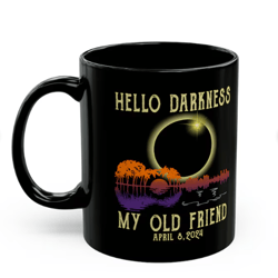 Hello Darkness Coffee Mug, April 8th 2024 Mug, Eclipse Event Gift,Total Solar Eclipse