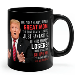 Funny Trump Greatest Mom Coffee Mug Mother's Day Political Ultra Maga Cup Mug