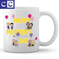 happy mothers day charlie brown and snoopy mom mug