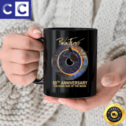 original pink floyd 50th anniversary the dark side of the moon signatures 2023 mug