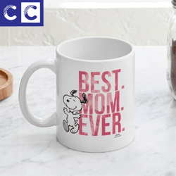 snoopy best mom ever mug