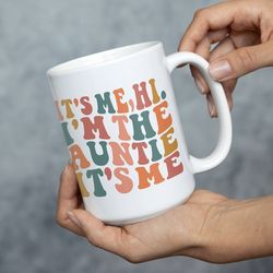 trendy auntie mug, aunt mug, mug gift for your aunt, cool aunt mug, cool aunts club, aunt coffee mug, aunt gifts