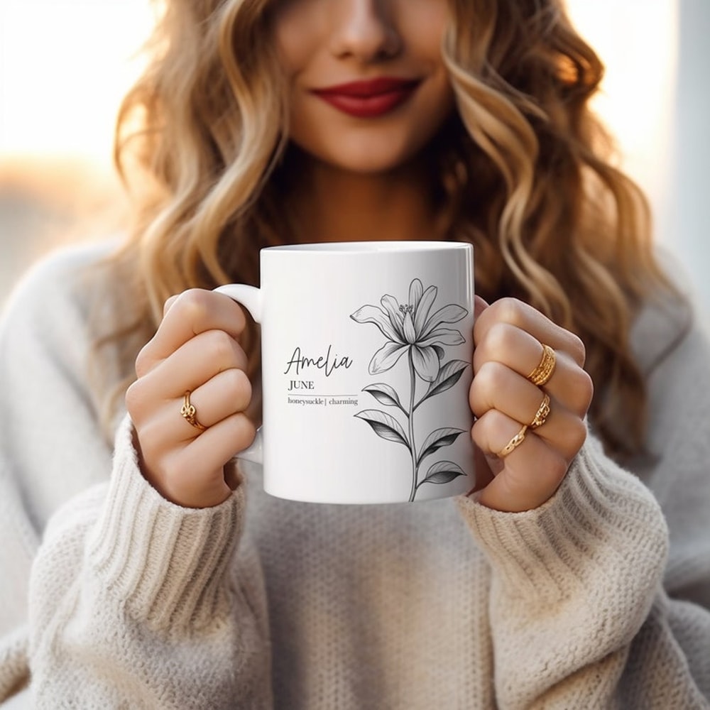 Birth Month Flower Mug Personalized With Any Name Perfect Gift For Mom, Grandma, Sister, Aunt, Best Friend, Cousin, Birthday, Bridal Party1.jpg