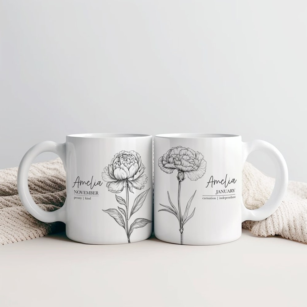 Birth Month Flower Mug Personalized With Any Name Perfect Gift For Mom, Grandma, Sister, Aunt, Best Friend, Cousin, Birthday, Bridal Party2.jpg