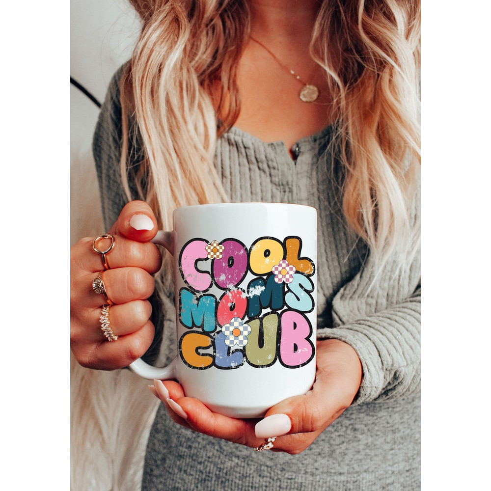 Cool Moms Club Mug, Mug for Mom, Mother's Day Coffee Mug, Mom Est 2023, Mothers Day Gift for New Mom Gift, Baby Shower Gift, Pregnancy Gift1.jpg