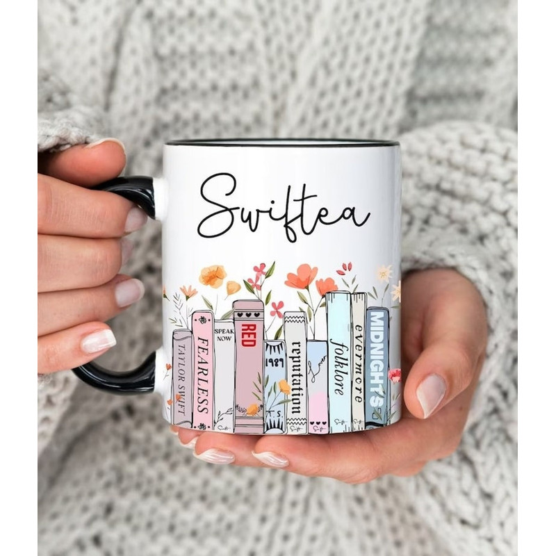 Taylors Version Swiftea Black Handle Mug, Swiftie Gifts, Swiftie Mug, Swiftie Coffee Color Mug, Swiftie Fan Gift,Swiftea Cup,Albums as Books1 (1).jpg