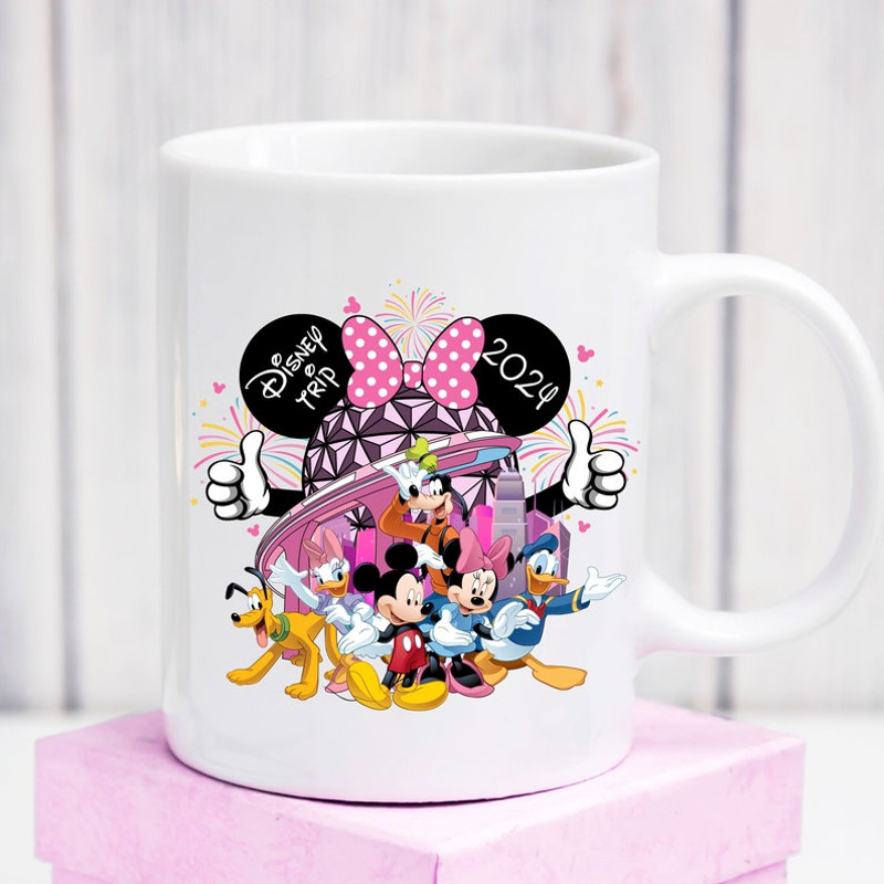 Disney 2024 Epcot Coffee Mug, Disney Family Cup, Disney Vacation 2024 Cup, Epcot Mug, Disney and Friends Epcot Coffee Cup2.jpg