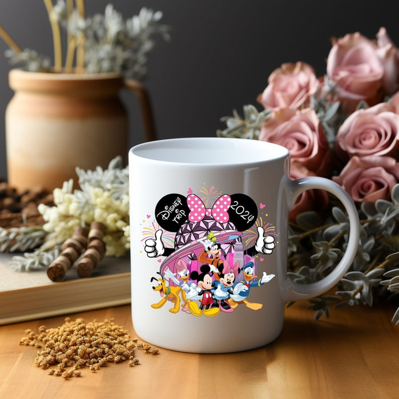 Disney 2024 Epcot Coffee Mug, Disney Family Cup, Disney Vacation 2024 Cup, Epcot Mug, Disney and Friends Epcot Coffee Cup4.jpg