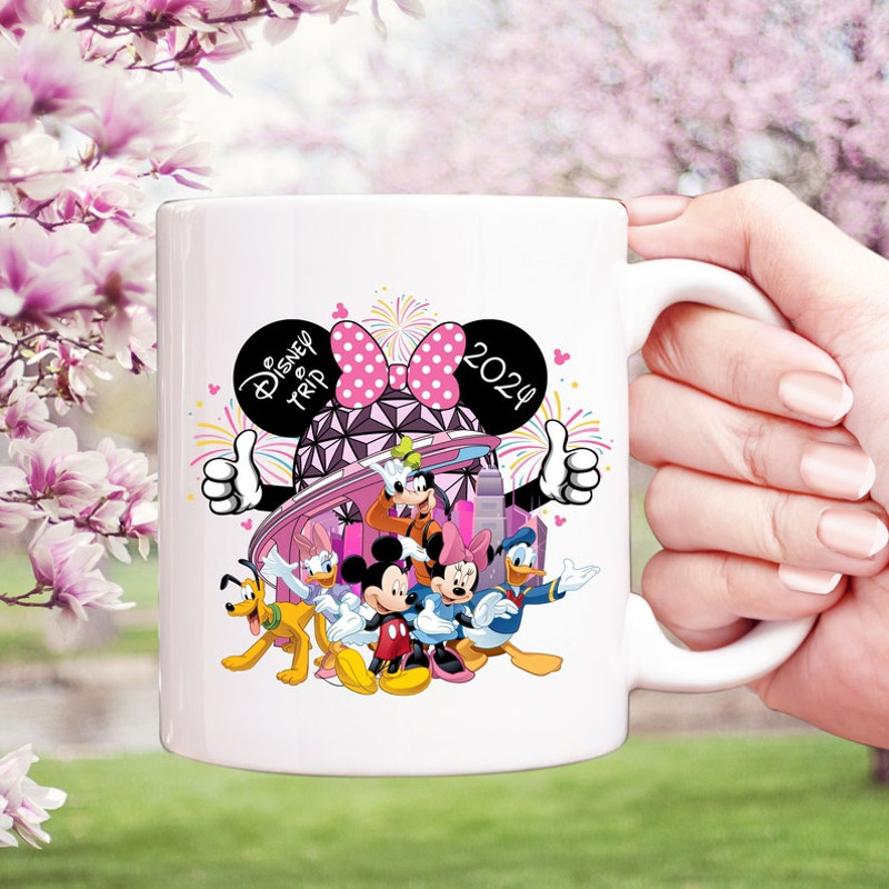 Disney 2024 Epcot Coffee Mug, Disney Family Cup, Disney Vacation 2024 Cup, Epcot Mug, Disney and Friends Epcot Coffee Cup6.jpg