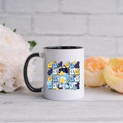 bluey chilli cool dad mug,bandit dad coffee cup, chilli heeler mug, bluey birthday gift, bluey chilli heeler mug, bluey