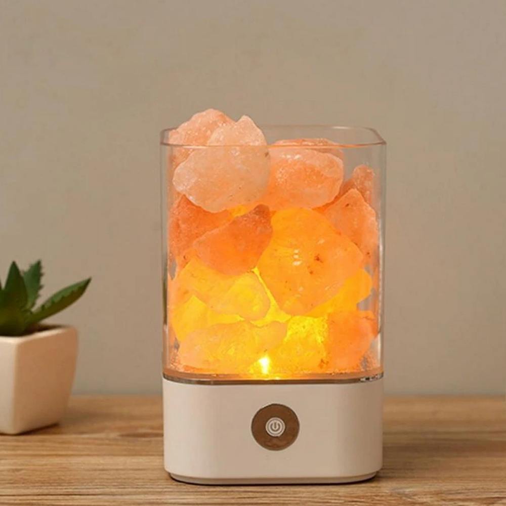 pinkhimalayansaltlamp white