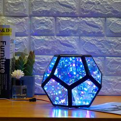 Infinite Dodecahedron Color Art Light