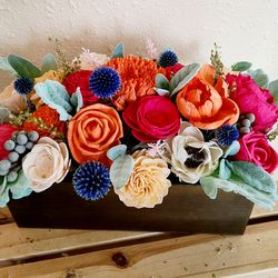 spring flower centerpiece, mother's day gift, sola flower centerpiece
