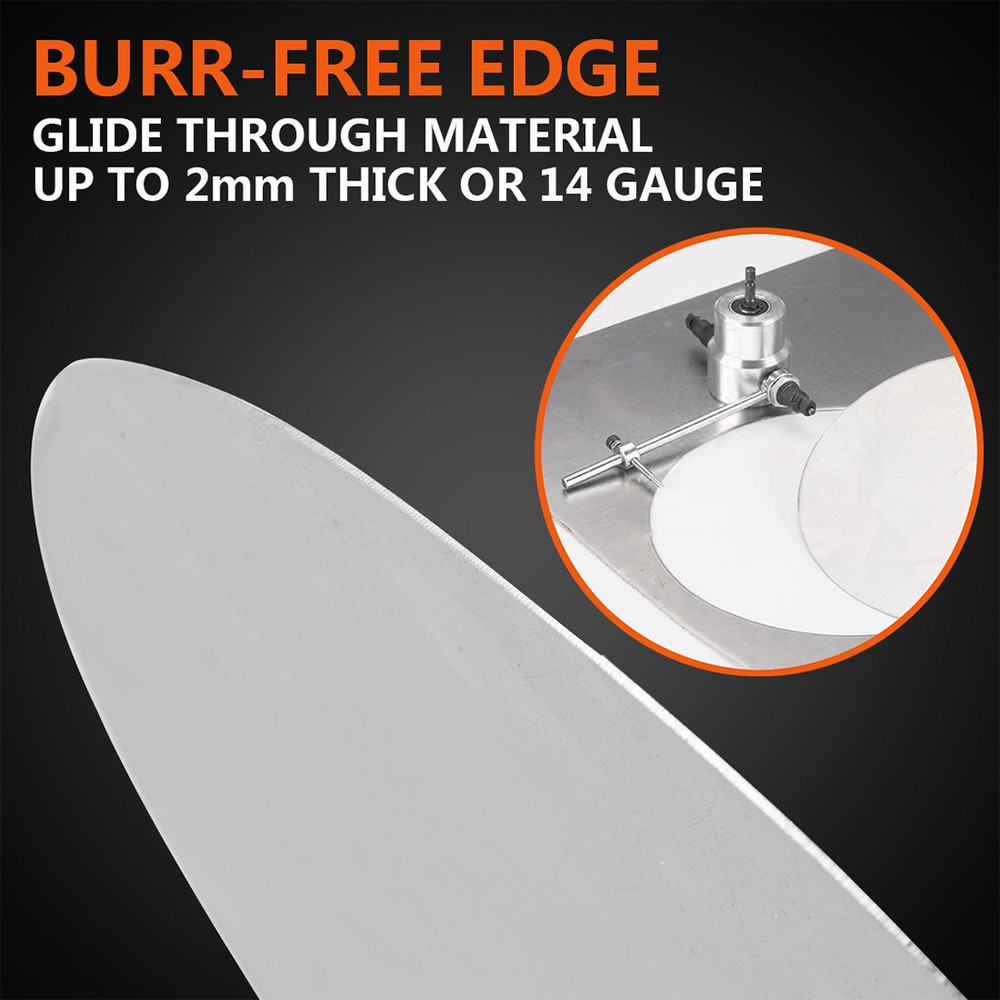 Double Head Sheet Metal Nibbler with Drill Attachment 8